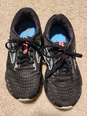 Brooks Women's Glycerin 20 Sneakers In Black/Blue Light/Pink Colorway Sz 8.5M